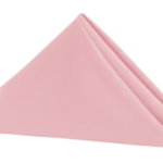 Baby pink napkins
