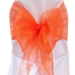 Orange chair ties